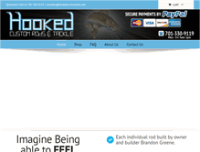Tablet Screenshot of hookedcustomrods.com